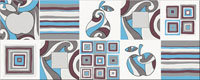 Decor PENNE BLUE INSERTO